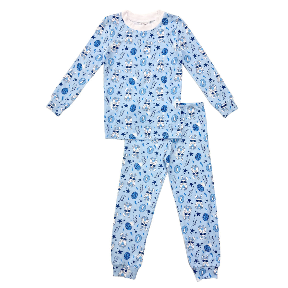 BCS49 Esme Boys Full Length Pajamas Set Superhero, Star, Gummies