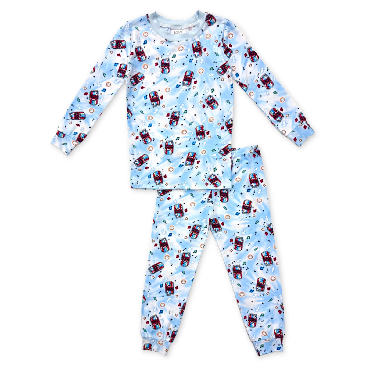 BCS49 Esme Boys Full Length Set Pajamas Maverick Chips, Dribble