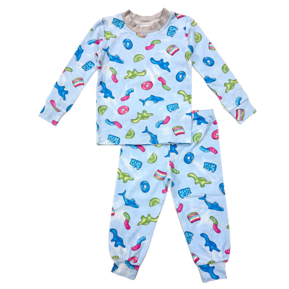 BCS49 Esme Boys Full Length Pajamas Set Superhero, Star, Gummies
