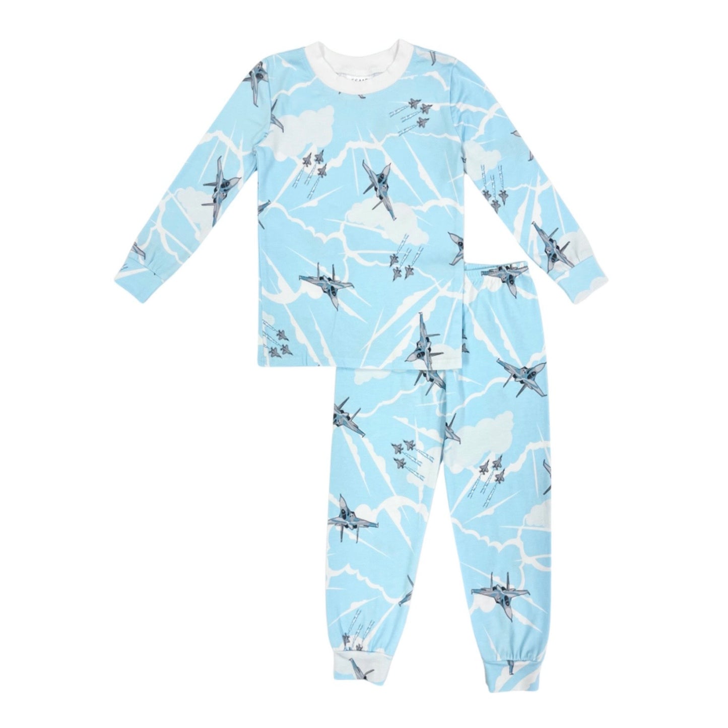 BCS49 Esme Boys Full Length Set Pajamas Clearance Sale Thunder Soccer Rock Roll