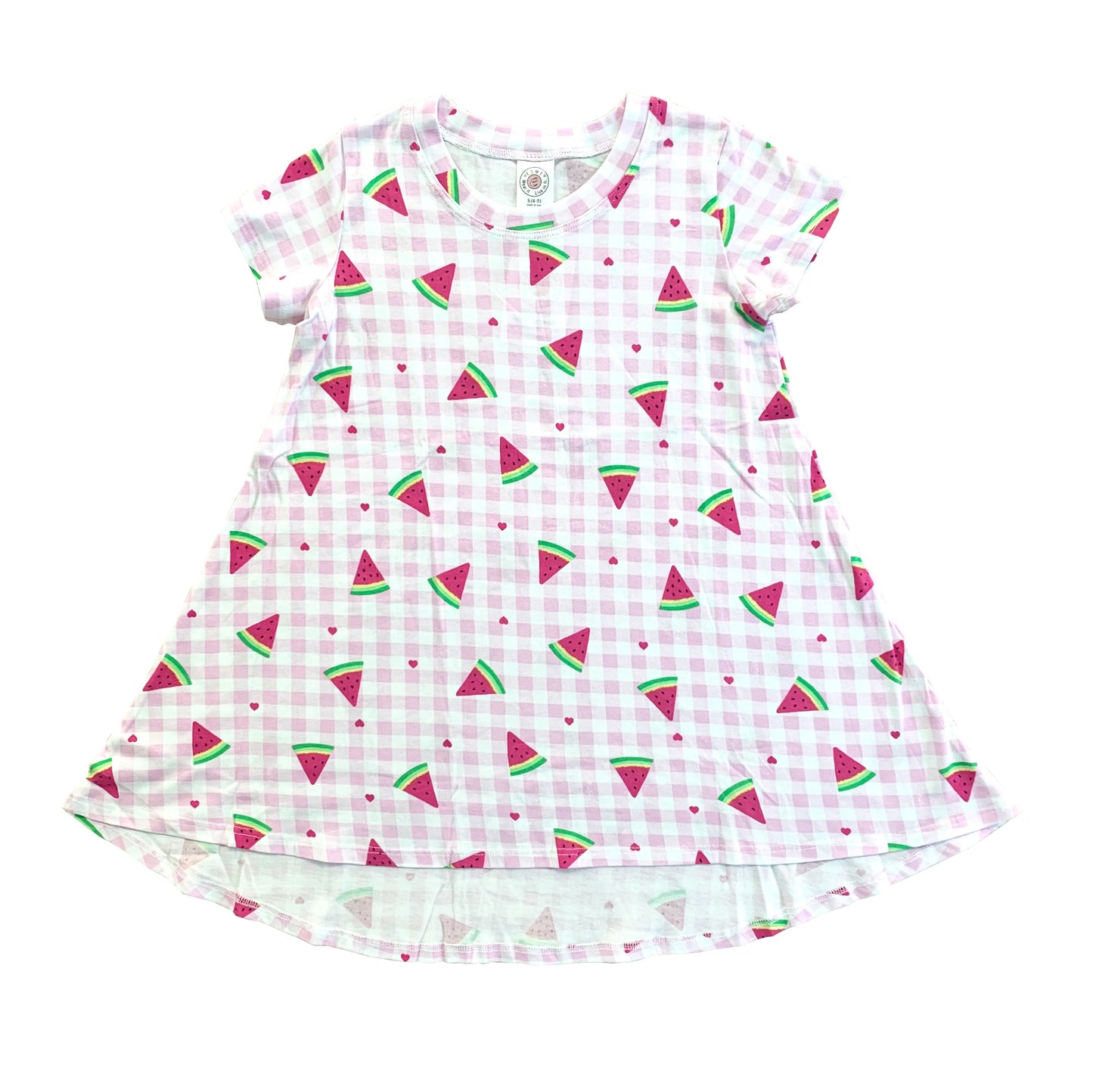 BW917 Esme Girl's Patterns Short Sleeve Dress Clearance sale Daisy Star Tie Dye, Pom Poms