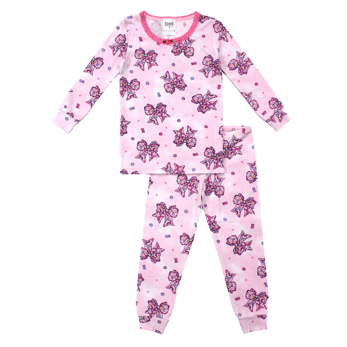 SF977 Esme Girl's Full Length Set Bunny, Pearly Hearts, Unicorn Sky, Smilee, Taco, Bow, Popsicle