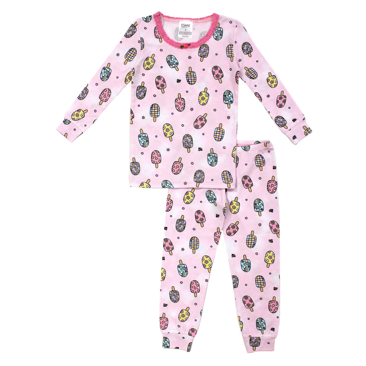 SF977 Esme Girl's Full Length Set Bunny, Pearly Hearts, Unicorn Sky, Smilee, Taco, Bow, Popsicle