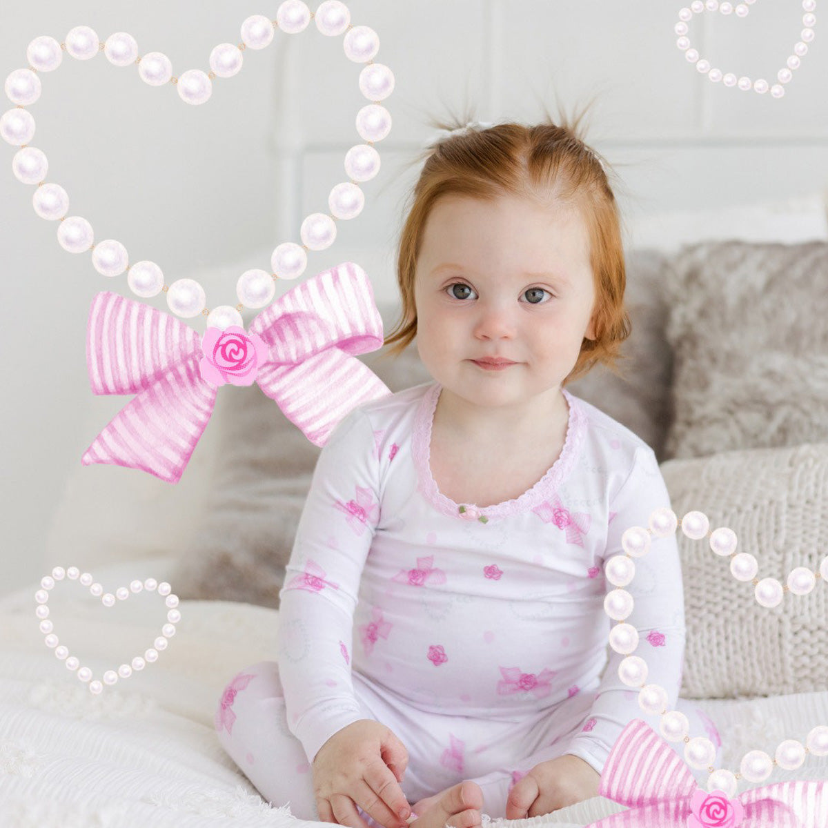 SF977 Esme Girl's Full Length Set Bunny, Pearly Hearts, Bloom, Unicorn Sky, Smilee