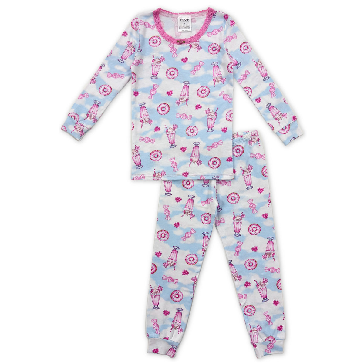 SF977 Esme Girl's Full Length Set in Doodle, Sweet Heaven, Coquette Unicorn