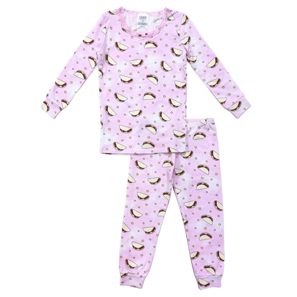 SF977 Esme Girl's Full Length Set Bunny, Pearly Hearts, Unicorn Sky, Smilee, Taco, Bow, Popsicle