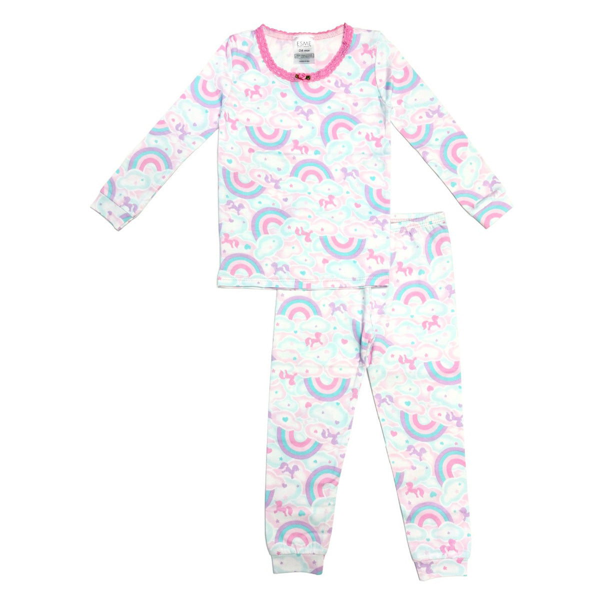 SF977 Esme Girl's Full Length Set Bunny, Pearly Hearts, Bloom, Unicorn Sky, Smilee