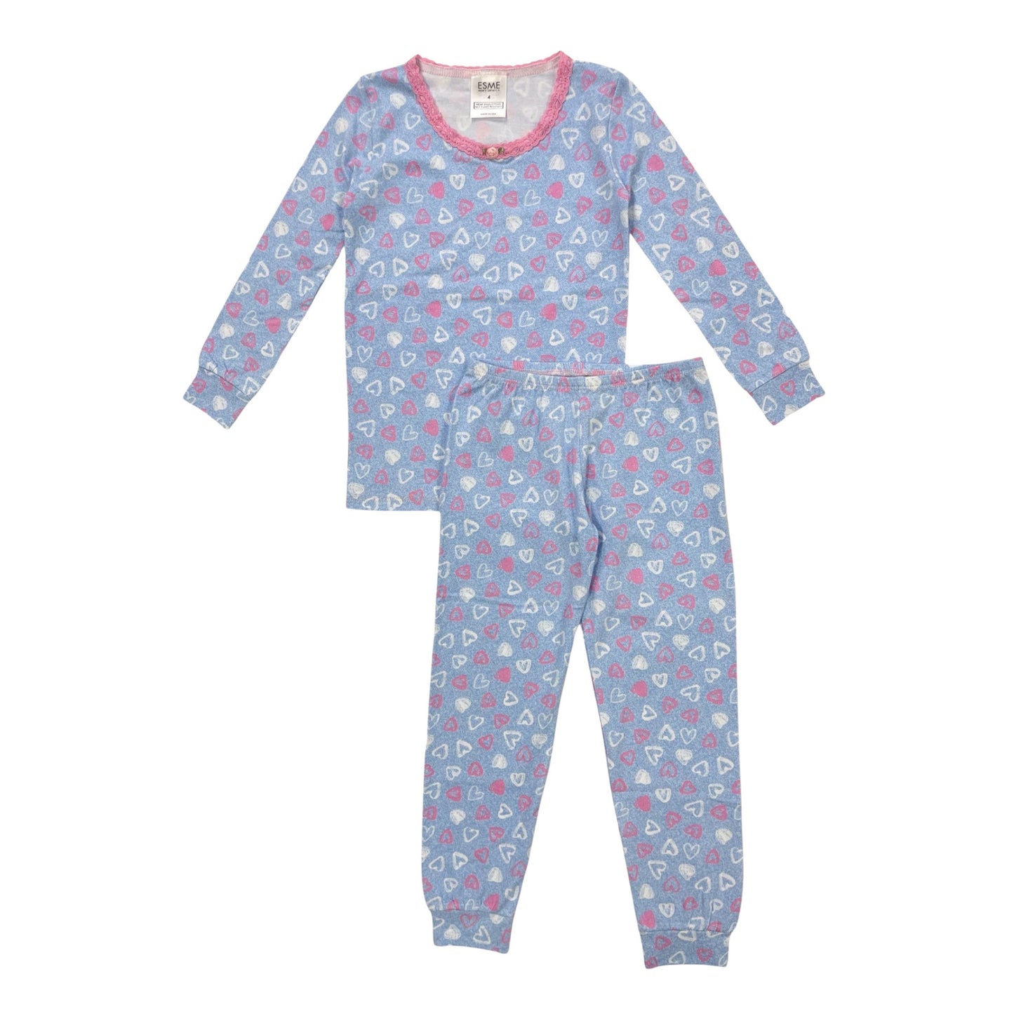 SF977 Esme Girl's Full Length Set Bunny, Pearly Hearts, Bloom, Unicorn Sky, Smilee