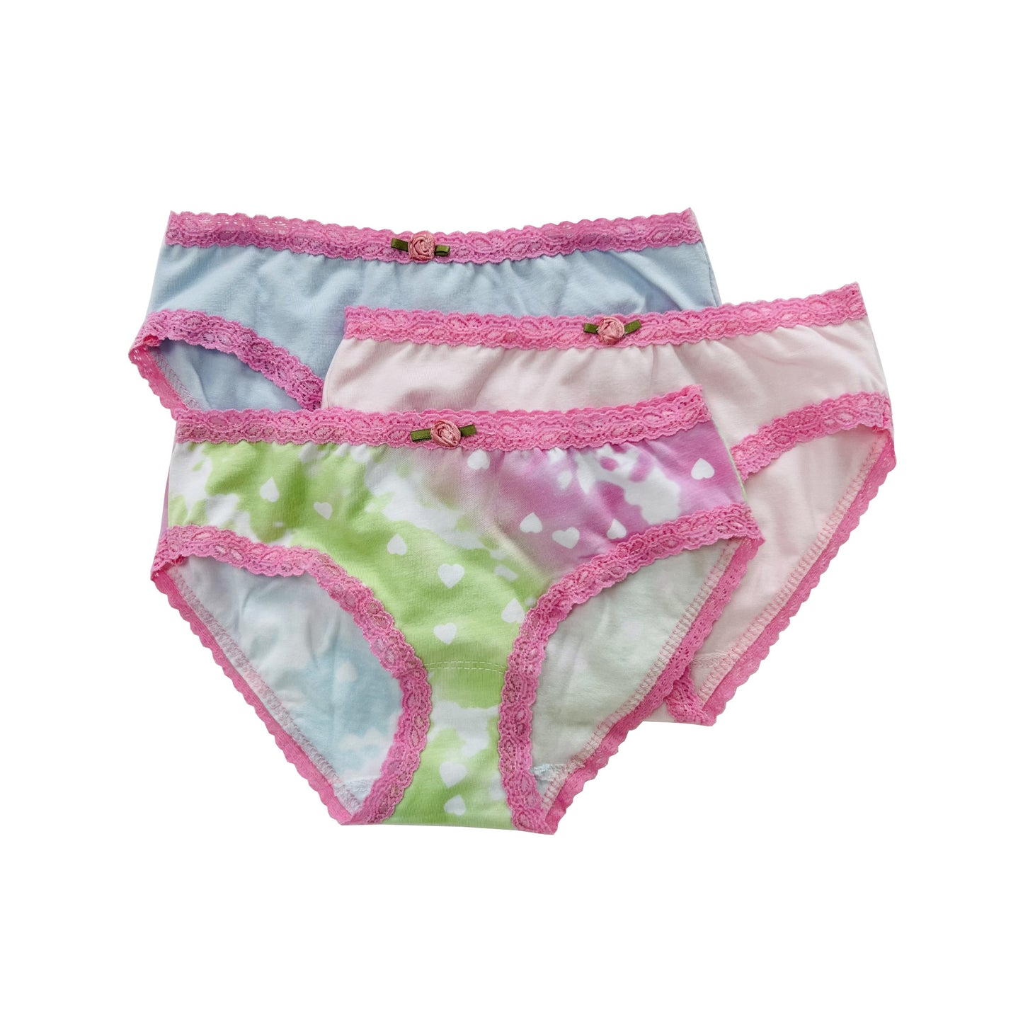 U20 Esme Girl's 3-Pack Panty Sugar Rush, Faires, Bloom, Ice Cream, Sketch, Rainbow Sky