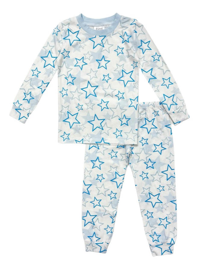 BCS49 Esme Boys Full Length Pajamas Set Superhero, Star, Gummies