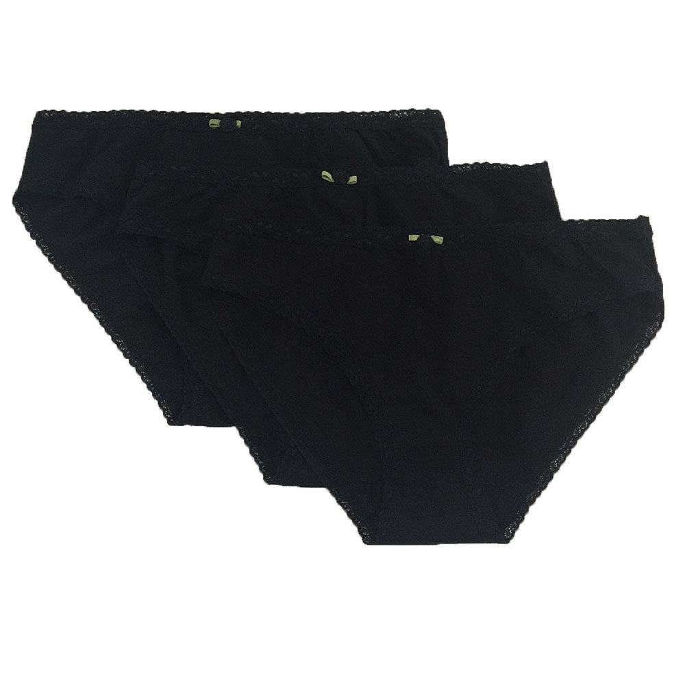 JU60 Esme Junior Teenage Solid Color 3-Pack Panty