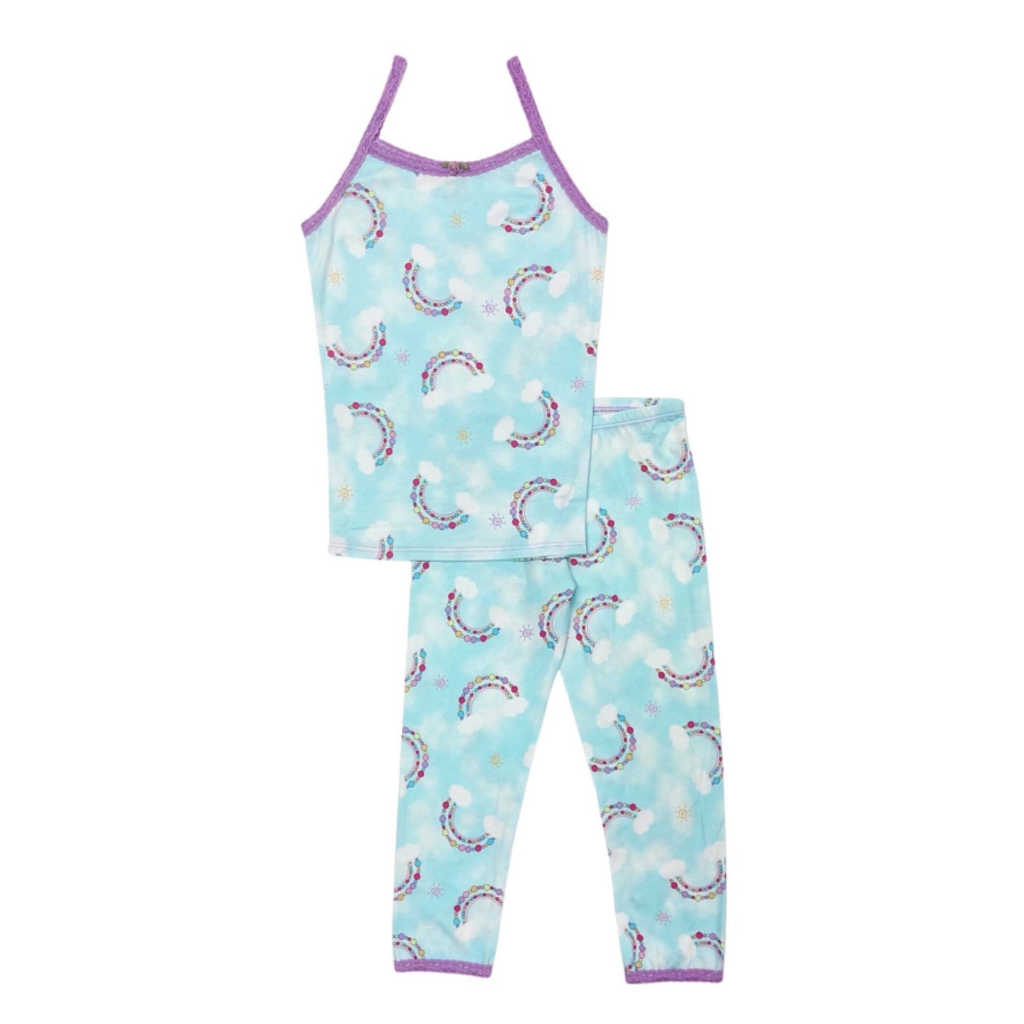 SF90057 Esme Girl's Cami & Leggings Set in Heart Love Sketch Rainbow Star patterns