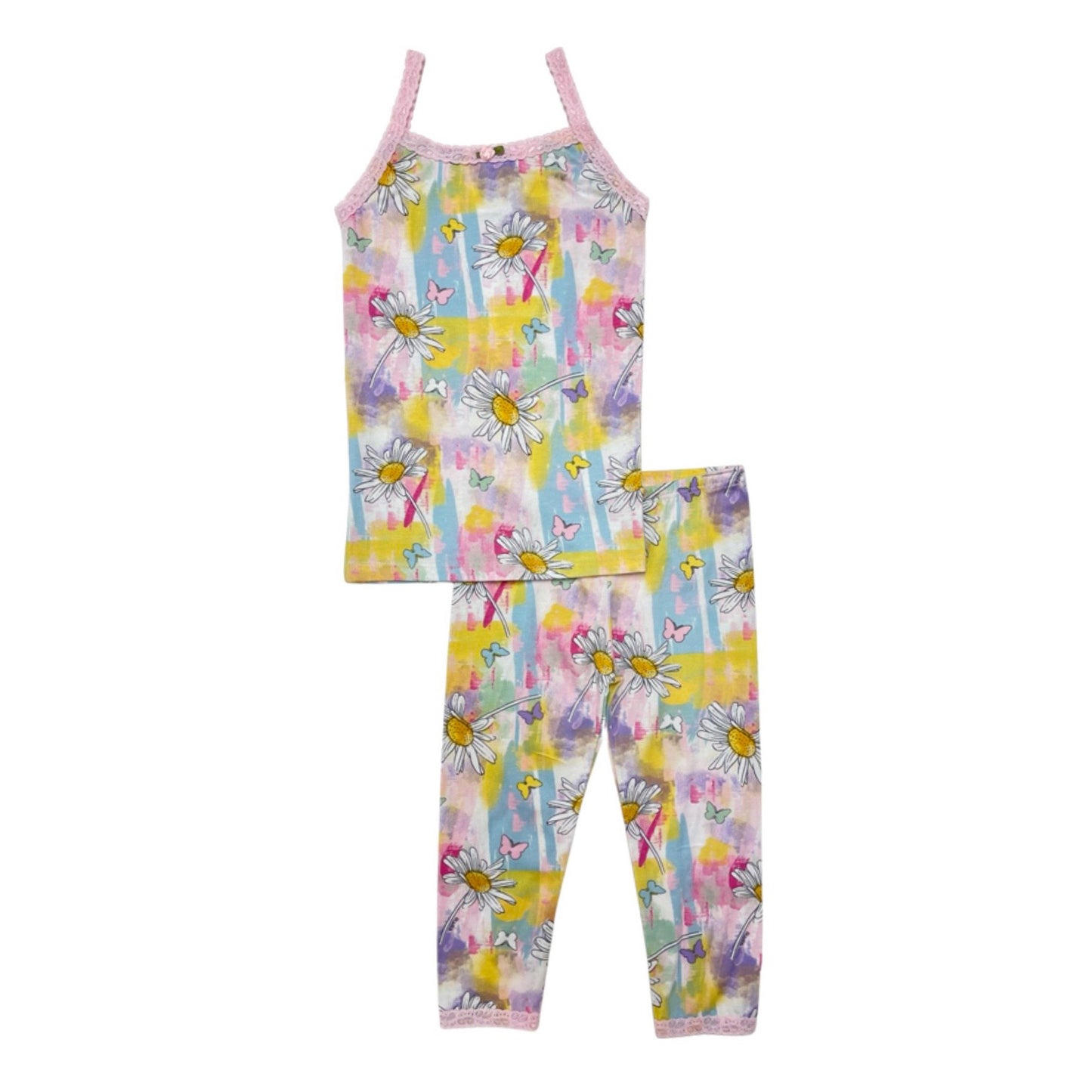 SF90057 Esme Girl's Cami & Leggings Set in Heart Love Sketch Rainbow Star patterns