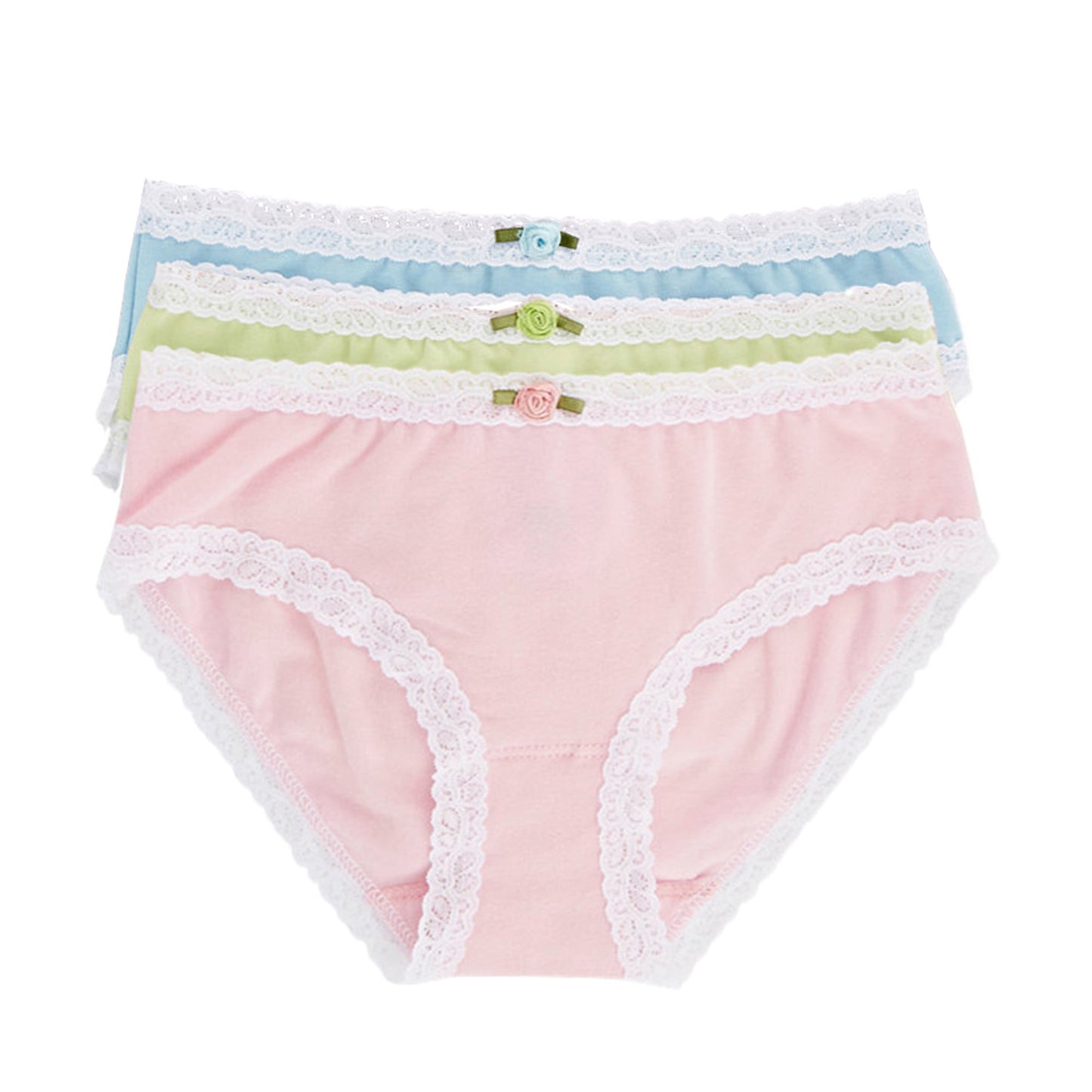 JU60 Esme Junior Teenage Solid Color 3-Pack Panty