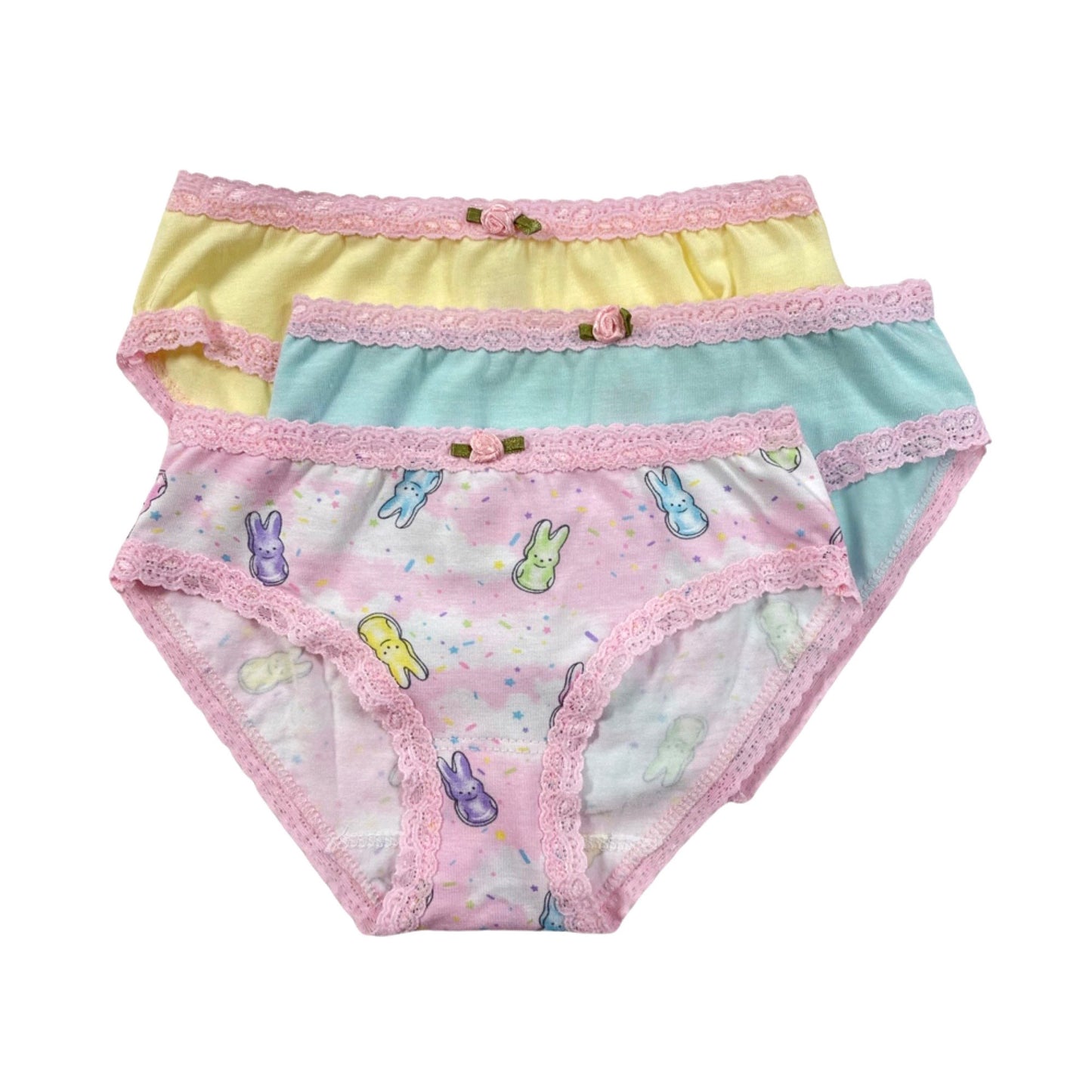 U20 Esme Girl's Animal Cookies, Bunny Marshmallow, Dalmatian, Bears, Cherry 3-Pack Panty