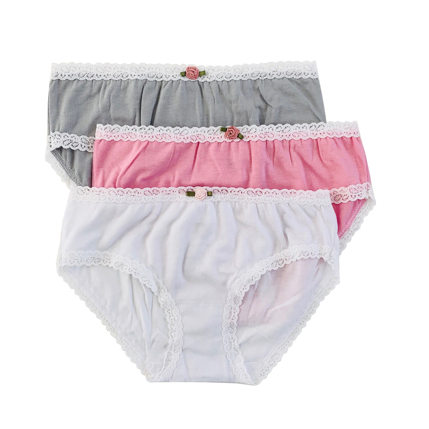 JU60 Esme Junior Teenage Solid Color 3-Pack Panty