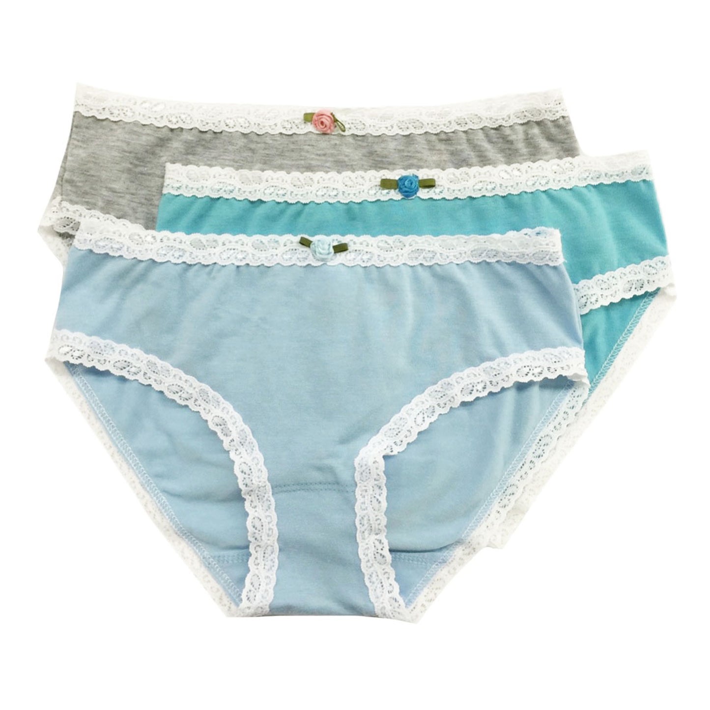 JU60 Esme Junior Teenage Solid Color 3-Pack Panty