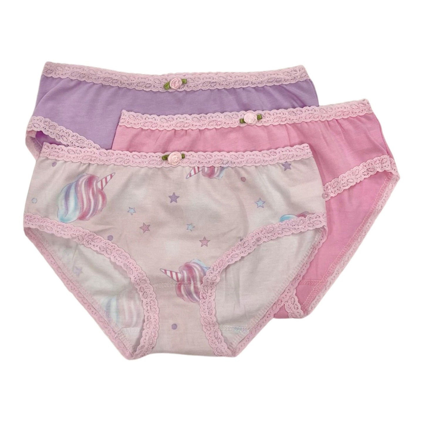 U20 Esme Girl's 3-Pack Panty Unicorn Sky, Smilee, Friendship Bracelet