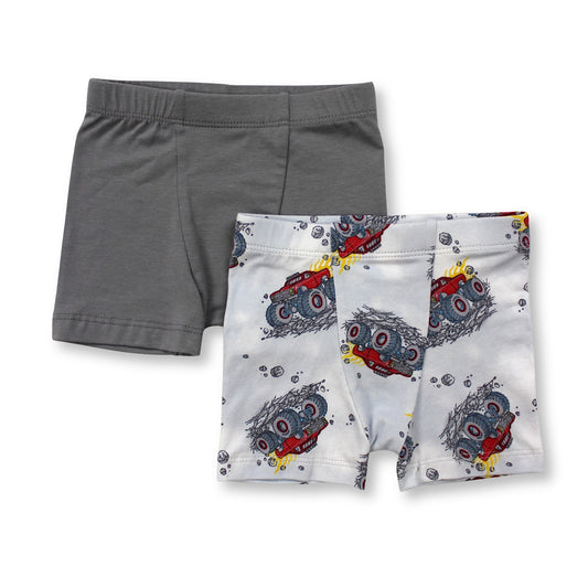 B007 Esme Boys 2pcs Boxer  Blocks, Food Galaxy, Chips, Bat, Santa Pup, Dinos, Pirates, On Air, Jack Boo
