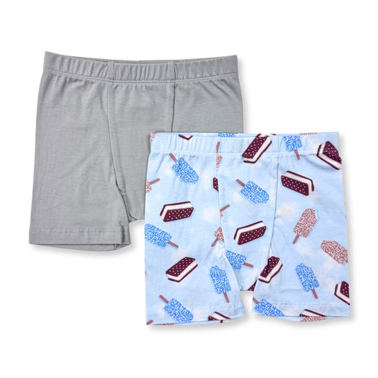 B007 Esme Boys 2pcs Boxer Underwear In Patterns Dribble Star