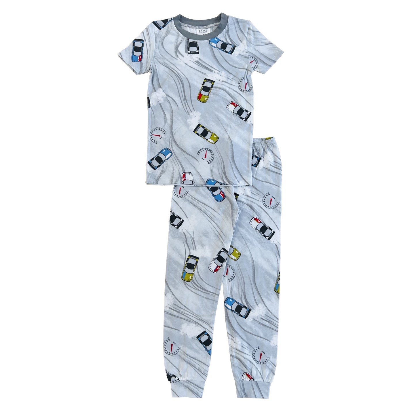 BCS47 Esme Boys Short Sleeve Pants Set in Stud Bat Sale