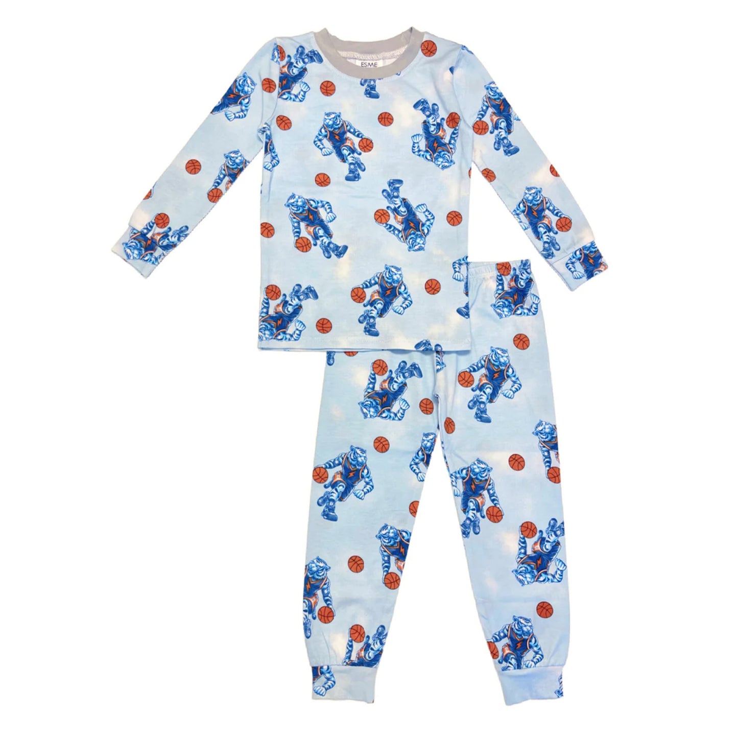 BCS49 Esme Boys Full Length Set Pajamas Rock n Roll, Chips, Dribble