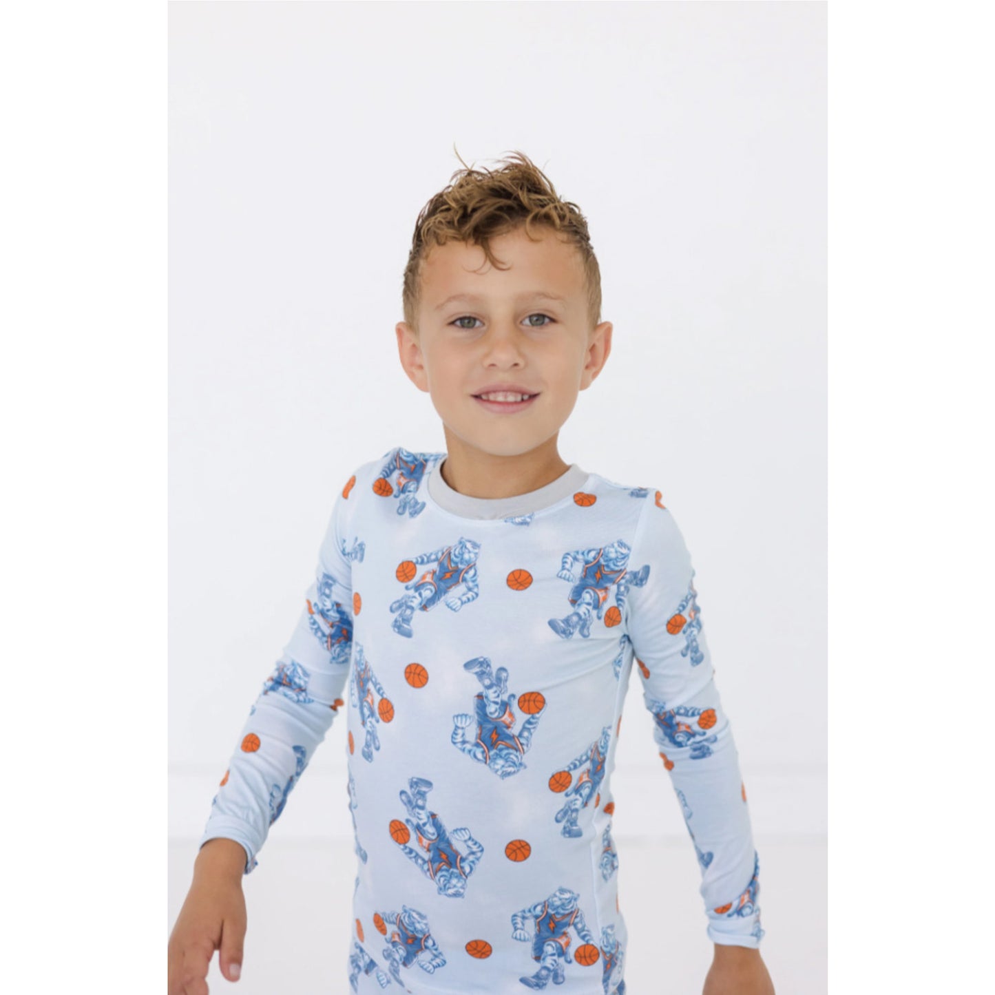 BCS49 Esme Boys Full Length Set Pajamas Rock n Roll, Chips, Dribble