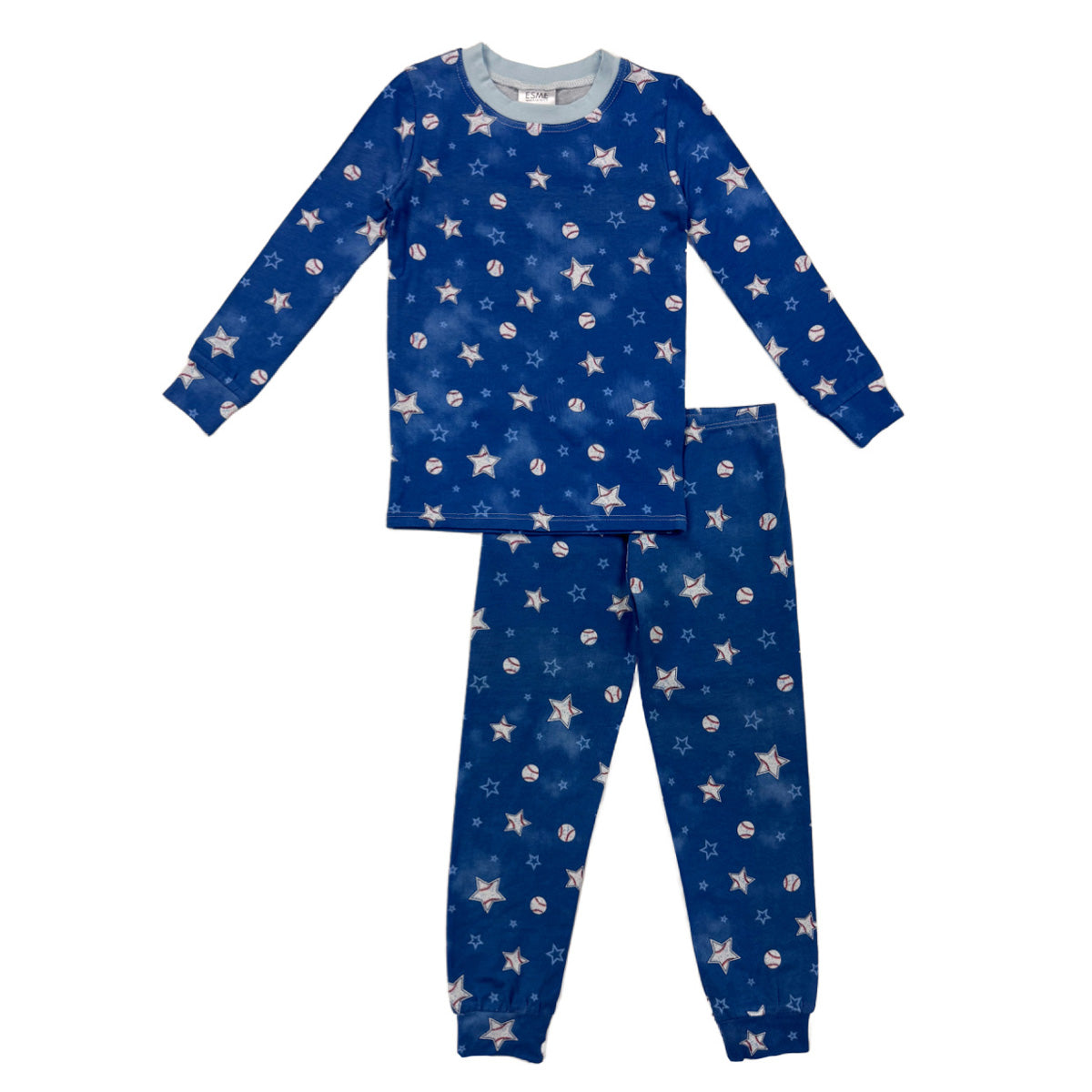 BCS49 Esme Boys Full Length Set Pajamas Maverick Chips, Dribble