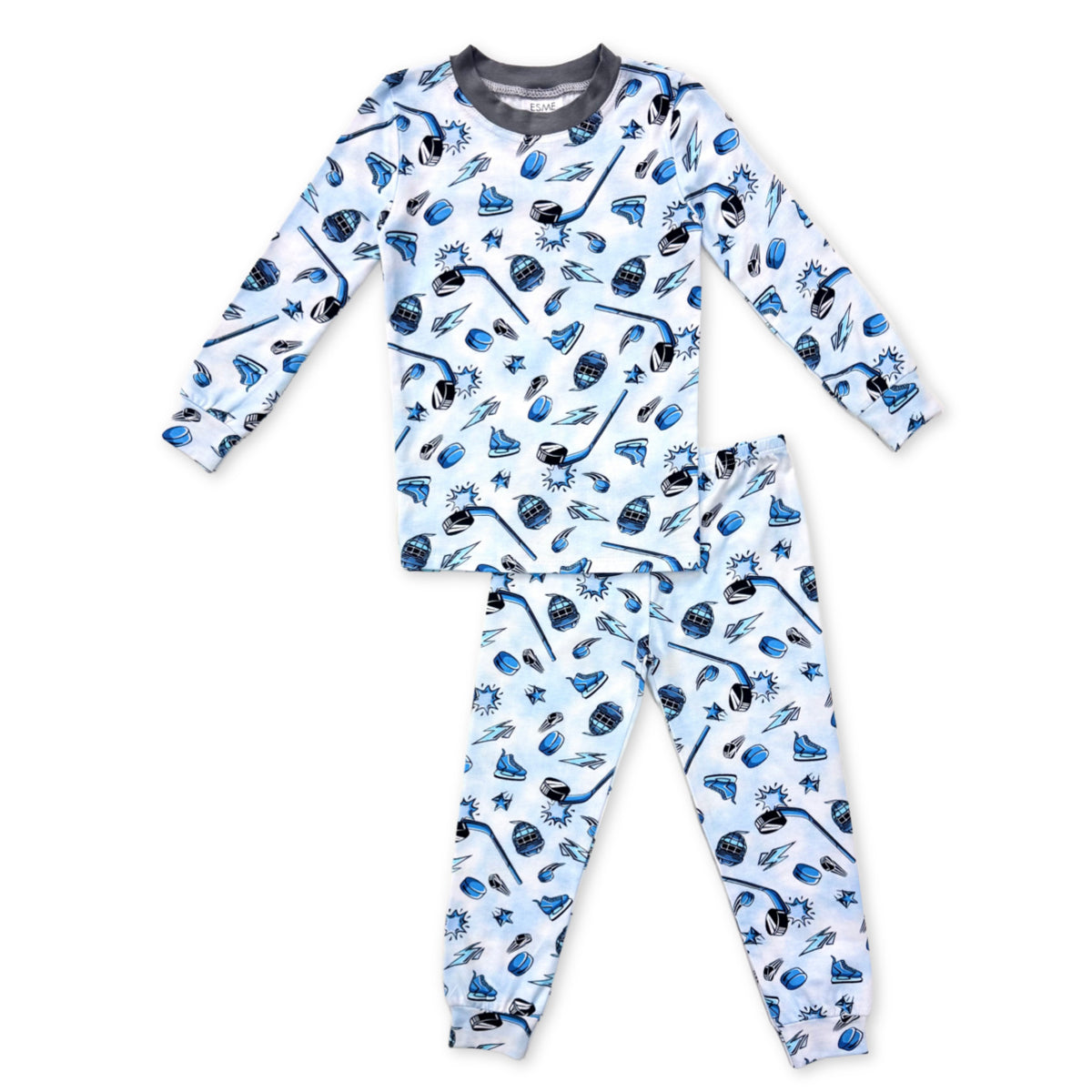 BCS49 Esme Boys Full Length Set Pajamas Maverick Chips, Dribble
