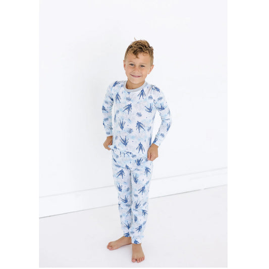 BCS49 Esme Boys Full Length Pajamas Set Starry, Superhero,  Star