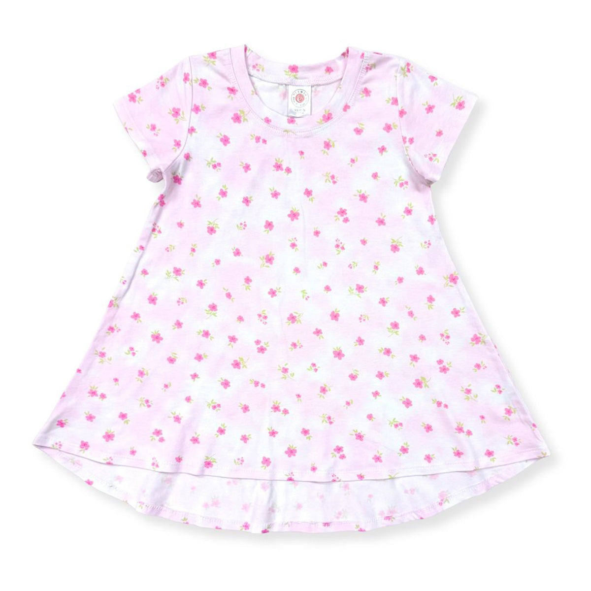 BW917 Esme Girl's Short Sleeve Crew Neck Dress Tie Dye Star, Candy Hearts, Tulle Bow, Gummies, Sugar Rush