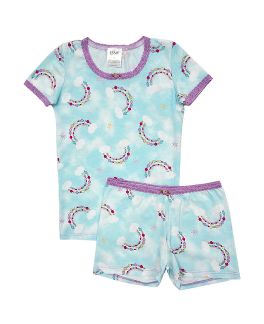 SF93798 Esme Girl's Short Sleeve Top & Shorts set clearance sale