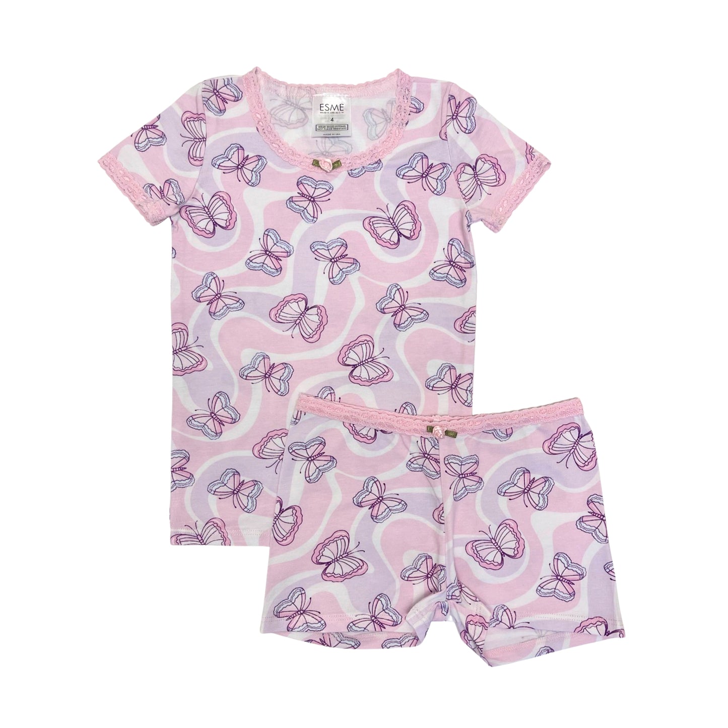 SF93798 Esme Girl's S/S Top & Shorts set  Bunny, Butterfly, Chic, Bubbles, Strawberry Macarons