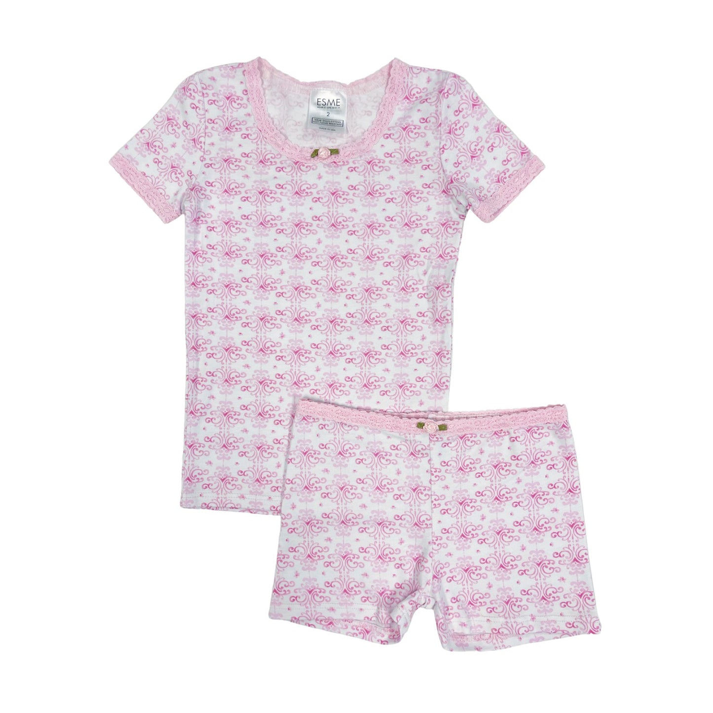 SF93798 Esme Girl's Short Sleeve Top & Shorts set clearance sale