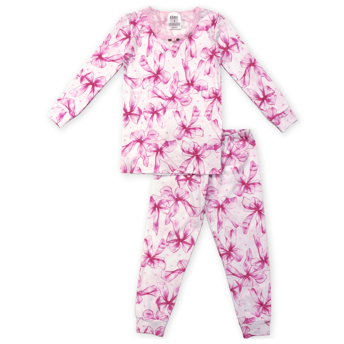 SF977 Esme Girl's Full Length Set in Candy Hearts, Tulle Bow, Cheers, Sapphire, Sugar Rush