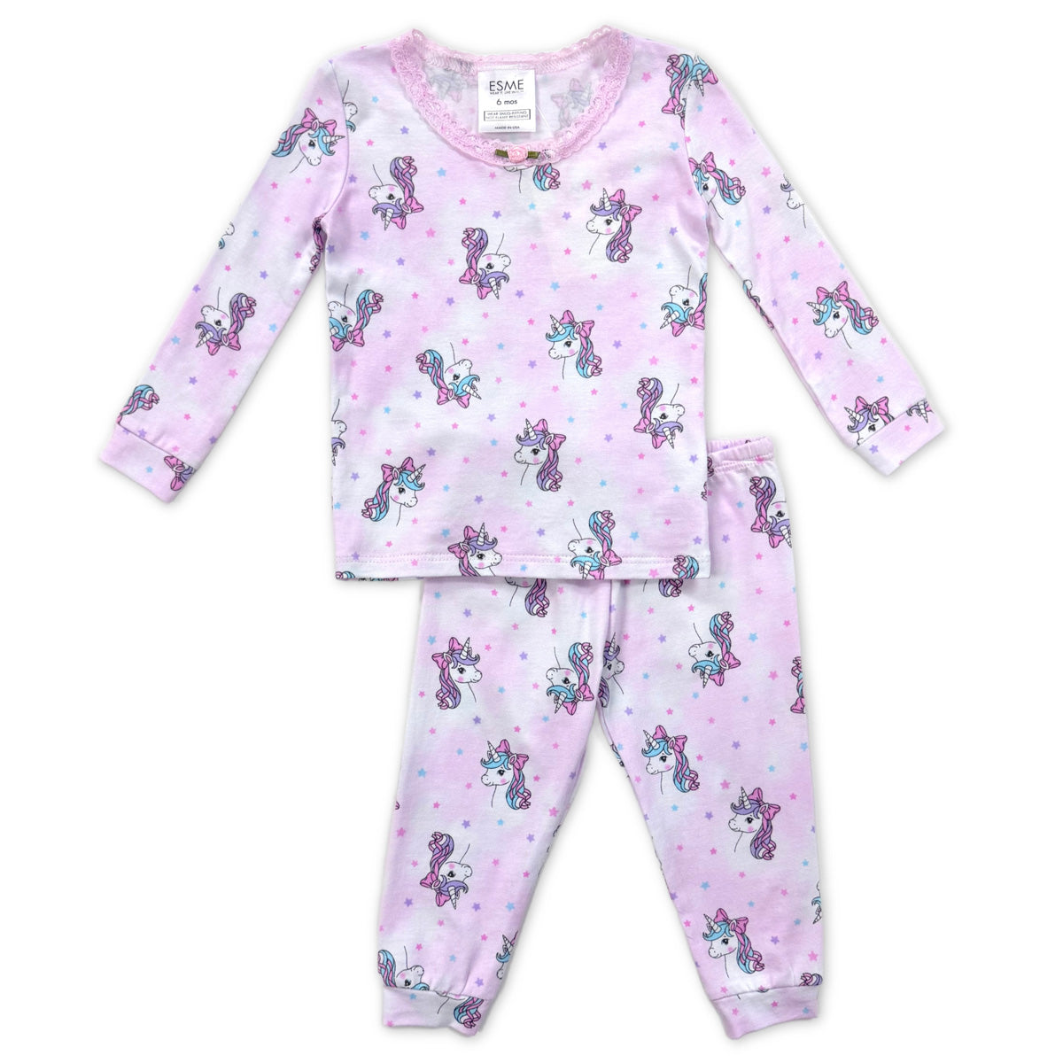 SF977 Esme Girl's Full Length Set in Doodle, Sweet Heaven, Coquette Unicorn