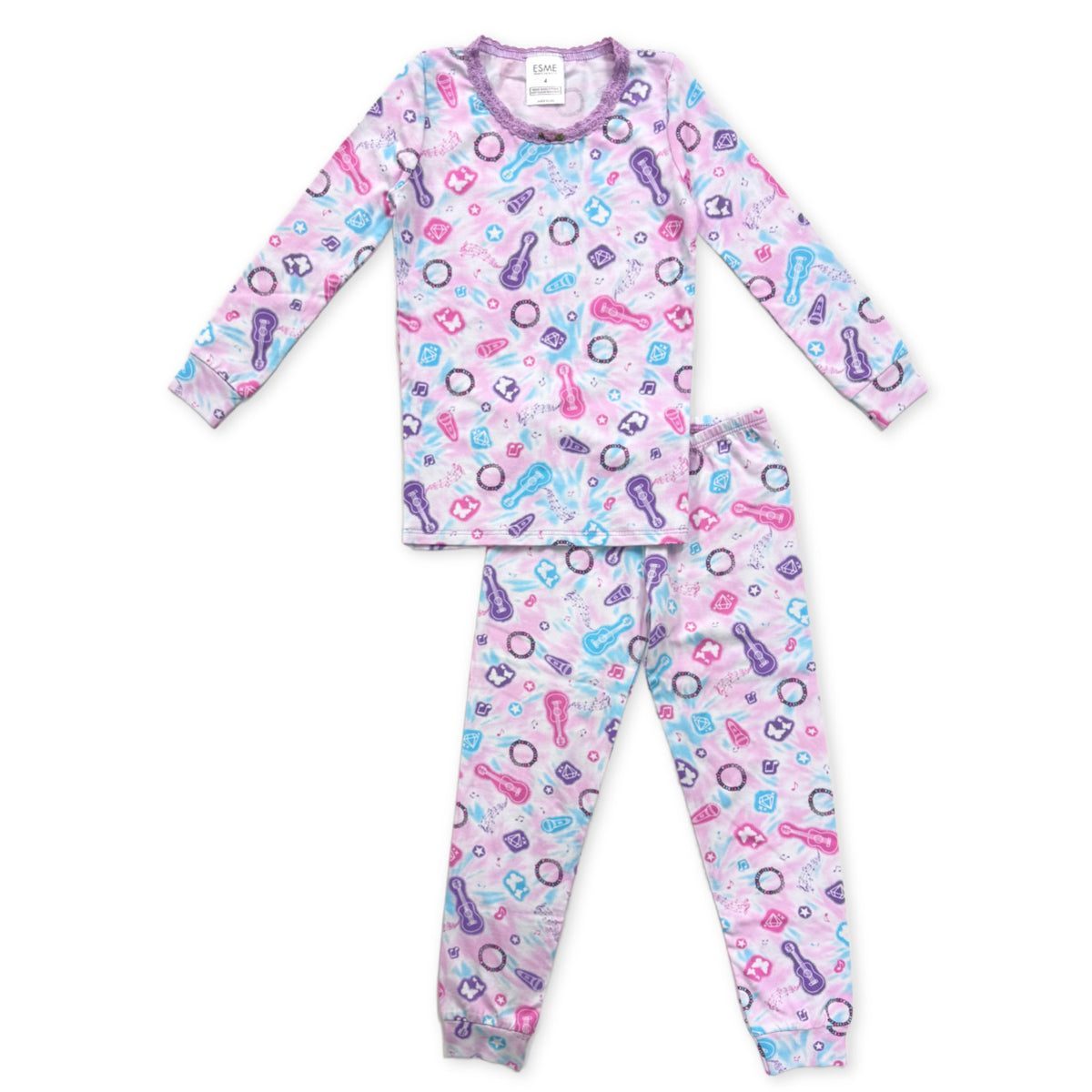 SF977 Esme Girl's Full Length Set Bunny,  Pearly Hearts,  Unicorn Sky, Smilee, Taco, Bow, Popsicle