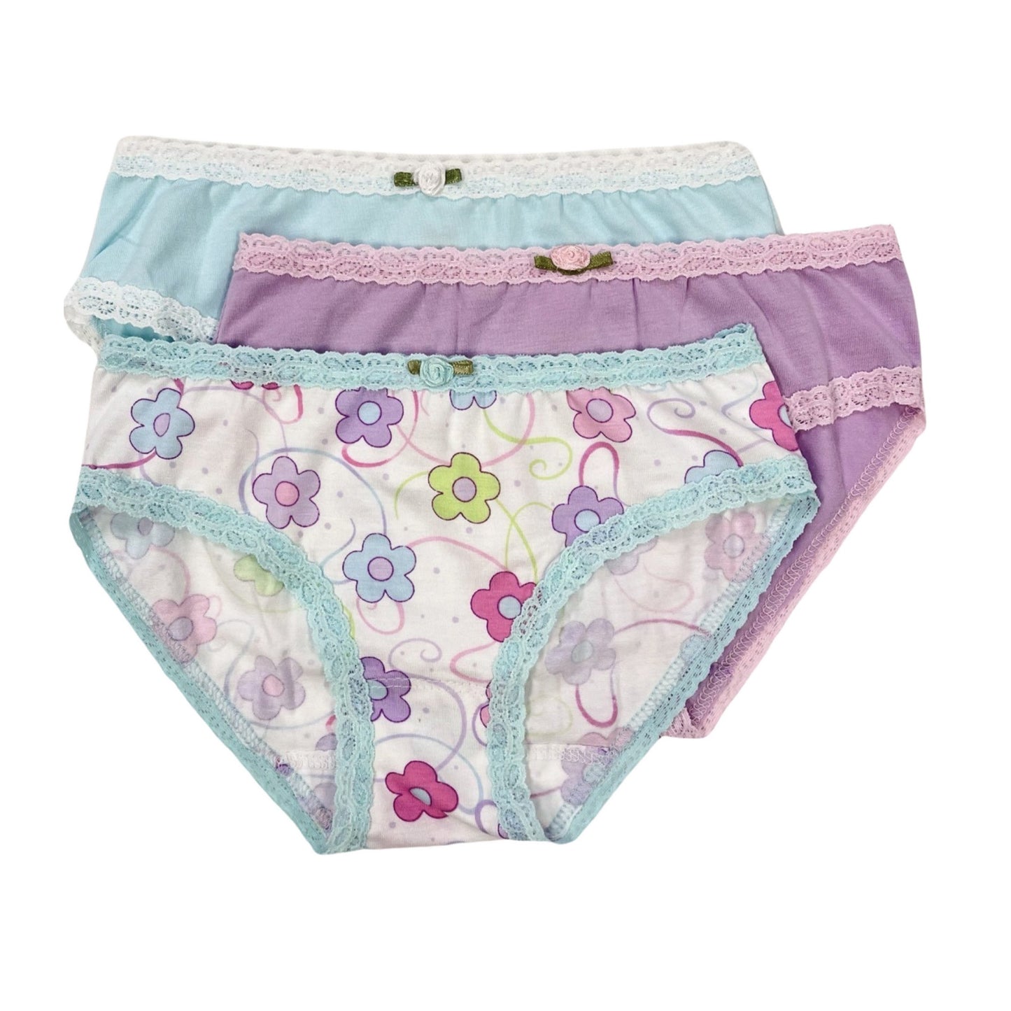 Trifolium 6 Pack Womens Girls Ladies Underwear Cotton Briefs Basic Com –  Emma Co UK Ltd