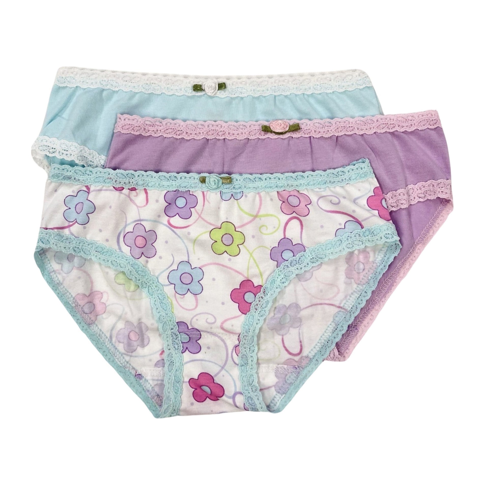  POWER UNICO FLOWER Girls Multipack Cotton Briefs Comfortable  Knickers Size 2-12 Years Underwear (Pack of 7) (6135-C2, 8-10 Years):  Clothing, Shoes & Jewelry
