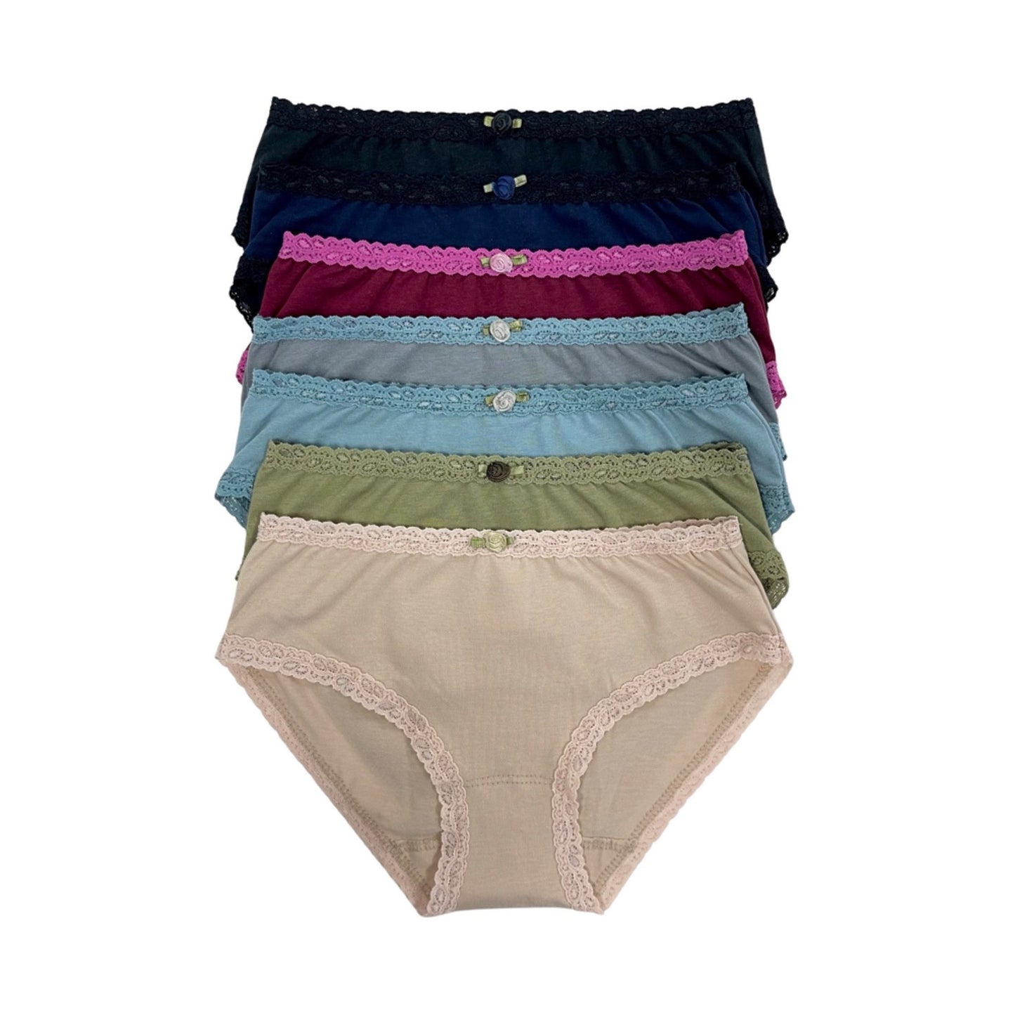 U20 Esme Girl's 7-Pack & 5-Pack Panty in Solid Colors – DoReMiFa-esme