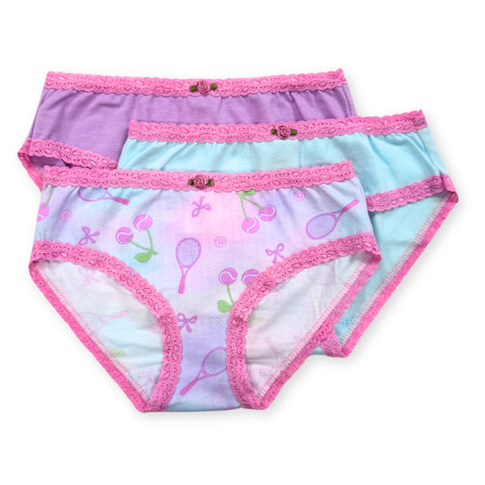 U20 Esme Girl's 3-Pack Panty Sugar Rush, Faires, Bloom, Ice Cream, Cherry Tennis,  Rainbow Sky