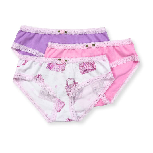 U20 Esme Girl's 3-Pack Panty Sugar Rush,  Cherry Tennis