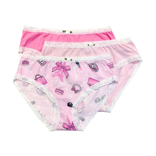 U20 Esme Girl's 3-Pack Panty in Patterns