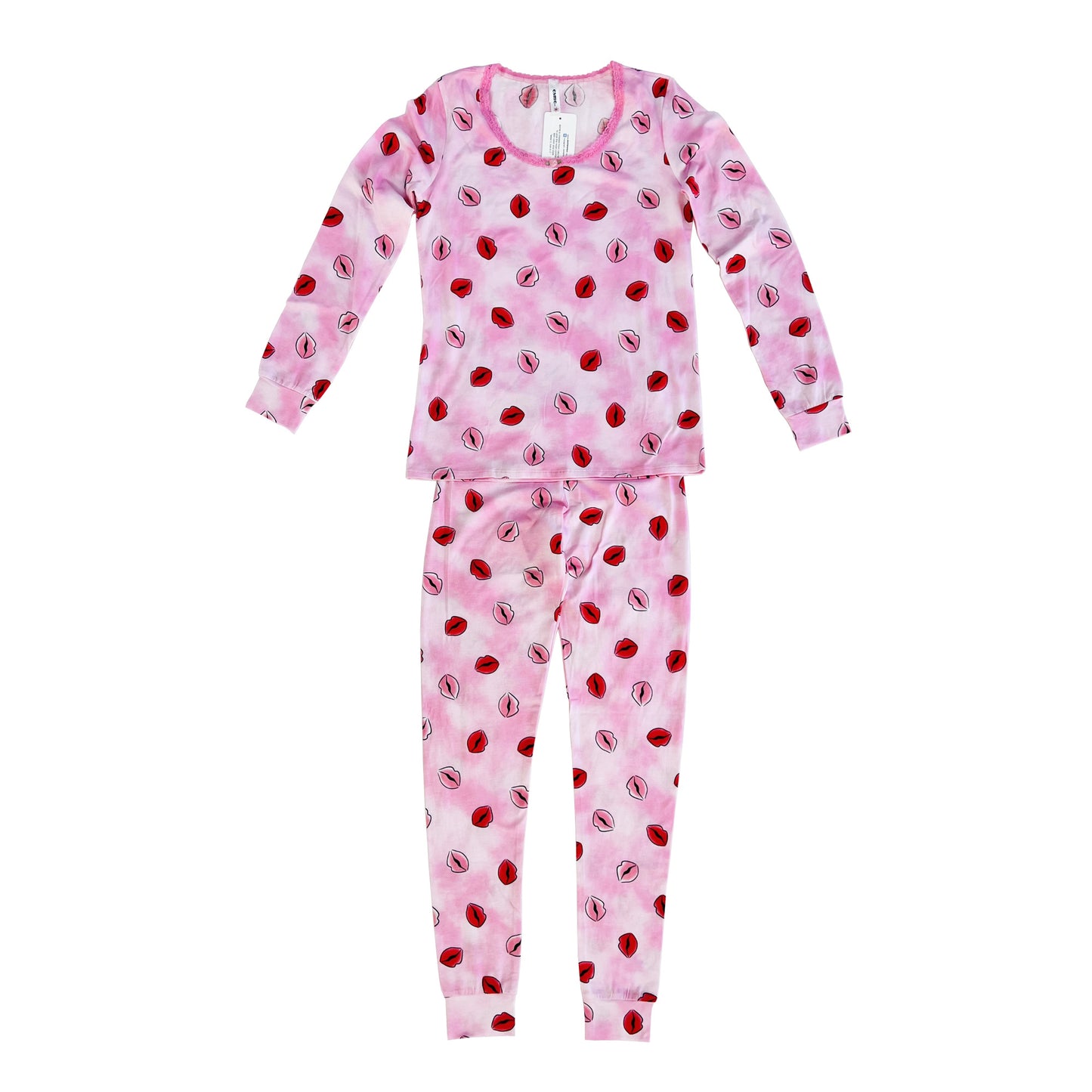 WL977 Esme Women's Full Length Set Disco Cherry, Butterfly, Bright Tie Dye, Frenchie Bulldog, Rose, Star Tie Dye, Construction & Camo