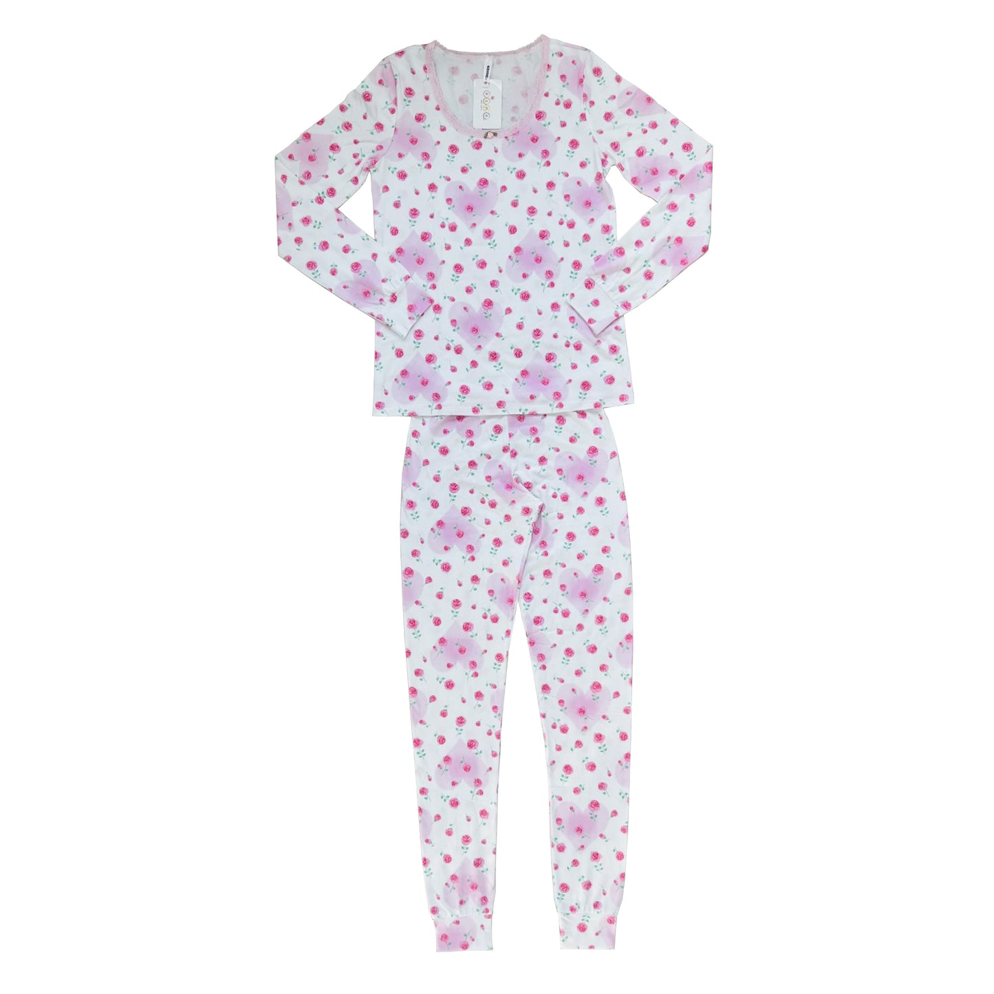 WL977 Esme Women's Full Length Set Disco Cherry, Butterfly, Bright Tie Dye, Frenchie Bulldog, Rose, Star Tie Dye, Construction & Camo