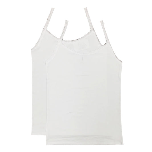 WL900 Esme Women's Cami Tank Top 2pc Under Layer White Grey Black Lavender