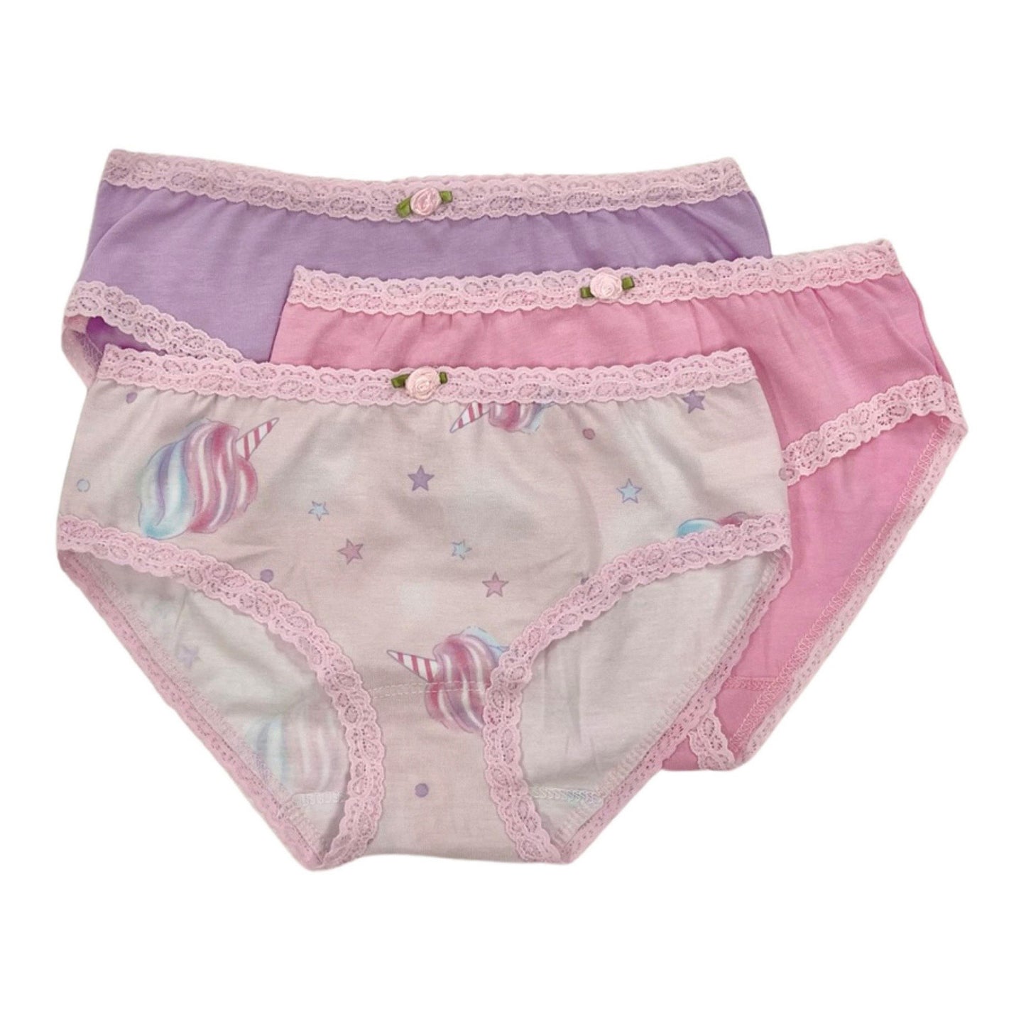 U20 Esme Girl's 3-Pack Panty Cotton Candy,  Sweet Space, Tie Dye Star, Happy Face